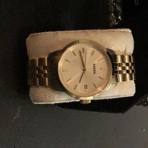 Gold Plated Fossil Watch